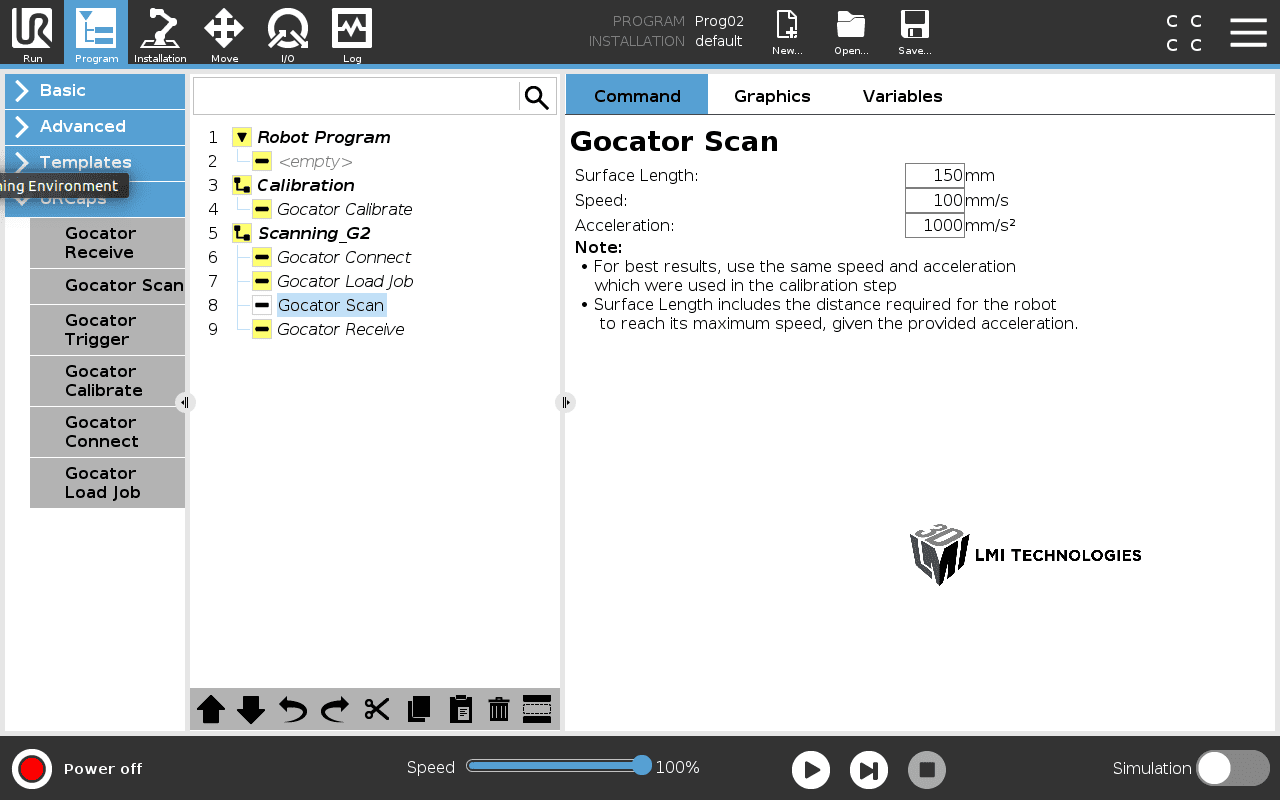 Triggering a Scan in Gocator