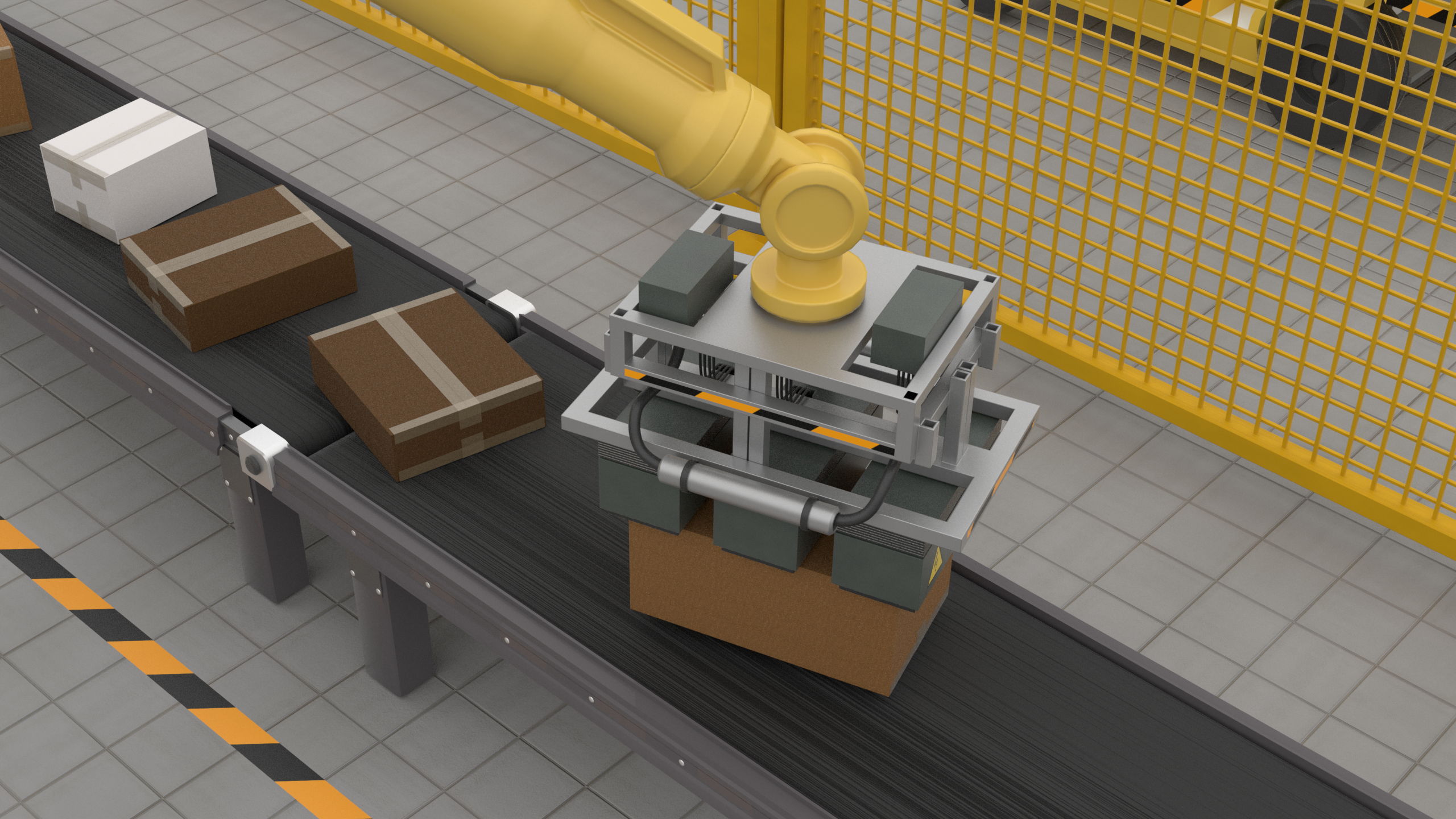 Universal Robots with Gocator G2 0 Mixed Palletization lifting