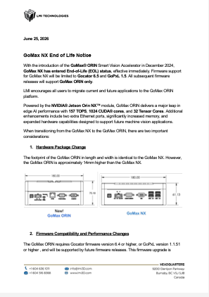 GoMax NX EOL